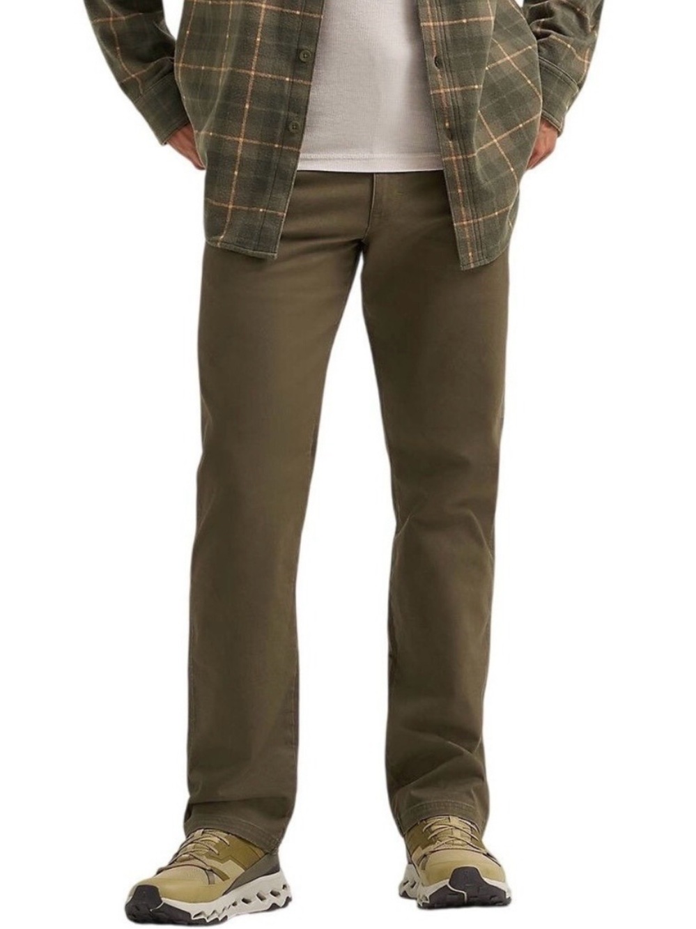 Wrangler ATG Mountain Utility Canvas Pant Army Green Cargo Pants Hiking 38x30